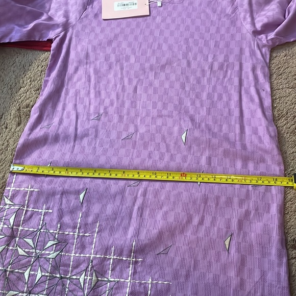 Pakistani Alkaram purple kurta - Picture 12 of 12